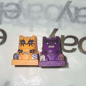 Lot of 2 LEGO Racers Figures – Spiky (Orange) & Loopin (Purple)